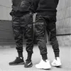 Męskie Joggers Spodnie Czarne Spodnie Sweaty Streetwear Dance Sports Sports Casual Casual Sznurek Hip Hop Odzież1