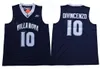 Villanova Wildcats College 10 Donte DiVincenzo Jersey Hommes Basketball 25 Mikal Bridges 1 Jalen Brunson Jersey Marine Bleu Blanc Uniforme