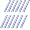 T8 8ft LED Light Tube,FA8 Single Pin Base,8ft 6000K White,45W,Dual-Ended Power,50-Pack AC100-305V US Stock