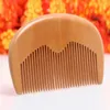 200pcs / lot transporte rápido personalizado gravado o seu Logo Natural Peach madeira Comb Barba Pente de bolso Comb 11.5 * 5.5 * um centímetro