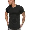 Mens Summer gyms Workout Fitness T-shirt Magliette bodybuilding di alta qualità O-Collo Maniche corte Tee Top abbigliamento per uomo