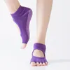 Femmes Yoga dos nu cinq orteils antidérapant cheville Grip chaussettes points Pilates Fitness chaussettes de gymnastique dames sport Sock3758118