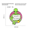 Alien Green Enamel Pin Brouches для женщин Кофейная чашка Значок Рука, держащая бумаги Надо получить домашний лацковый PIN-код Одежда рюкзак Ювелирные изделия