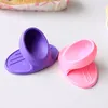 Microwave Oven Mitts Silicone Holder for Kitchen Convenient Insulated Glove Finger Non-slip Clips Protect Wise Cook Tools