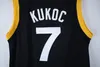 Toni REAL PICTURES Kukoc #7 JUGOPLASTIKA POP 84 YUGOSLAVIA Black Retro Basketball Jerseys Mens Stitched Custom Any Number Name