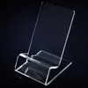 Universal General Clear Transparent plastic Mount Holder Display Stand Shown for Mobile Phone