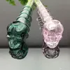 Pan glass bones straight pot Wholesale Burner Glass Water Pipes Oil Rigs Smoking