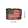 USA Flag Antique Broken Style Embroidered Iron-On Or Sew-On Patch For Chest Size 3 2 25 INCH 3372