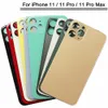 50Pcs Back Glass with big hole housing for iphone 8 Plus XS XR 11 12 13 Pro Max SE battery Cover Rear Door Case Replacement