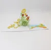 Cartões de papel de flor 3D artesanal Obrigado cartão de feliz aniversário para fontes festivas de mamãe