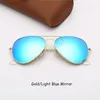 Męskie pilotowe okulary przeciwsłoneczne projektant marki okularów przeciwsłonecznych mody Sun Glasse des lunettes de Soleil Eyeware UV Protection Mirror Glass6772348