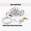 Long Male Chastity Device Cock Cage,Penis Ring Virginity Lock, Chastity Belt Stainless Steel BDSM Bondage Adult Sex Toys