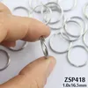 Nyckelkedjring 9mm95mm10mm12mm1316532mm split dubbel loop ring rostfritt stål kan blanda diy smycken 100pcs500pcslot zsp481468923582995
