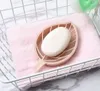 Leaf Shape Soap Box Case Toilet Bathroom Organizer Supplies Holder Plastic Double Deck Shower Soaps Storage Dishes2093627