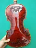 Real s High grade Hand carved flower violin44 solid wood Red wine violin beginner student Professional musical instruments2949980