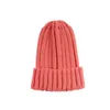 ファッション - 帽子キャンディーカラーマルチニットパターン幼児子供屋外の暖かい冬のかぎ針編み帽子