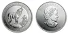 2015 3 4 75 oz 9999 Fine Silver Cleadian Canadian Grey Wolf Coin 10pcs Los Silber -Bullion Coin Canadian344t