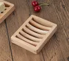 Natural wooden soap dish tray holder storage soap rack plate boxes container for bath shower plate bathroom LX1025