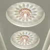 Lámpara de porche de flores de cristal Luz de techo LED 3W Corredores de balcón moderno Corredores de iluminación Decoración de la sala de estar Decoración1572056