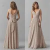 V-Neck Chiffon Long Bridesmaid Dresses 2020 New Ruched Wedding Guest Party Sleeveless Maid Of Honor Plus Size Dresses