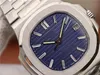 PF V2 Montre de Luxe Waterfoof Blue Dial Cal.324自動チェーンムーブメントウォッチ折りたたみバックルデザイナーウォッチステンレス鋼