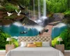 3d Bedroom Wallpaper Forest Park Green Road 3d Abstract Background Wall Mural Wallpaper