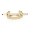 Original Design High Polished Alloy Round Top Hair Cuff Bun Cage Minimalist Bun Holder Cage Hair Stick Wedding Accessories7266755