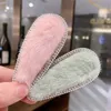 Forcine per capelli in peluche di design di lusso di vendita calda negli Stati Uniti europei Forcine per capelli a forma di rettangolo a forma di goccia d'acqua per ragazze da donna