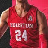 Thr Custom Houston Cougars 2021 Basketball 24 Quentin Grimes 0 Marcus Sasser 2 Caleb Mills 12 Tramon Mark NCAA Men Youth Kid Jerseys S-4XL