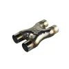 Ship Stainless Steel 201 Muffler 2 5'' 3'' In Out Car Exhaust System X-pipe in 1 mm thickness Universal M209n