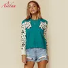 Women's Sweaters Aselnn 2021 Autumn Winter Leopard Printed Sweater Women Long Sleeve O Neck Casual Knitted Pullovers Feamle Streetwear Cloth