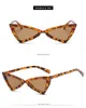 Factory Price Sexy Cat Eye Sunglasses Triangle Leopard Frame Various Colors Optional Plastic Glasses women sunglass for sunglases 10PCS