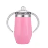 Baby Bottles Diamond Shaped Sippy Cups Stainless Steel Vacuum Insulated Milk Bottles Drinkware Bar Car Mugs 8 Colors CCA11761-A 10pcs