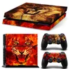 Wolf Style Vinyl Skin Decoration Stick para Sony PS4 PlayStation4 Console e 2 Controladores Acessório de videogame6883662