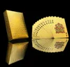 Poker Card Gold Foil Plated Speelkaarten Plastic Poker Waterdichte Hoge Kwaliteit Lokale Goud Waterdichte Pet / PVC Algemene stijl Groothandel 50 Set