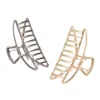 Women Girls Hair Claw Clamps Metal Hair Claw Clip Solid Color Hairpin Large Size Hair Accessories