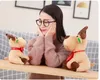 Christmas Elk Lovely Stuffed Plush Toys Cushion Cartoon Xmas Deer Children Kids' Gift Animal Dolls Toys 25cm Free Shipping