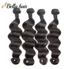 Retail 1 faisceau malaisien Péruvien Indian Brésilien Extensions de cheveux en vrac Deep Wavy Noir couleur noire des cheveux humains tissages 1pc9757054