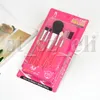 5-teiliges tragbares Reise-Make-up-Pinsel-Set, professionelles Lidschatten-Kosmetikpinsel-Augenbrauen-Lippen-Make-up-Pinsel-Werkzeug