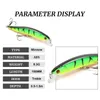 Minnow 3st/Lot Fishing Lure 3D Eyes 100mm 8.3G Floating Aritificial Laser Hard Plastic With 6# Hook