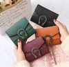 Designer Wallets Small Wallet Female Short Retro Fold Change Wallet Red Black Green Brown Pure Color Hot Mini Womens Bags Factory Price
