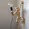 Italian Style Affe Lampe Tischleuchten Leuchte Industrielle Beleuchtung Hanf-Seil-Weinlese-Leuchter Lampadario Moderno Befestigungen