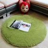 Home Supplies 3 Size Large Long Plush Shaggy Soft Round Carpet Non-Slip Floor Rug Yoga Mat For Bedroom Parlor Living Room