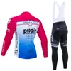 2020 Prodir 남자 사이클 유니폼 긴 소매 자전거 셔츠 겨울 양털 사이클링 팀 의류 산악 자전거 재킷 타이츠 마모