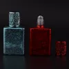 17ml Refillable Metal Roller Ball Bottles Red & Blue Mini Glass Perfume Bottle Portable Flacon Vide Cosmetique