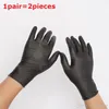 wholesale black disposable gloves nitrile disposable gloves powder free hand gloves for garden household home cleaning tattoo body art