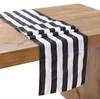 Satin Table Runners White And Black Tablecloth for el Table Decoration Wedding Party Reception9573907