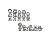 stick family stickers