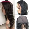 Fechamento de laço redondo glamourosa onda do corpo brasileiro 22 * ​​4 * 3inch 360 laço fechamento frontal com tampa 8-20inch cabelo malaio indiano peruano