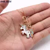 Collana multi design per bambini con unicorno, collana con ciondolo unicorno arcobaleno, collana per bambini, gioielli per ragazza, regalo di Natale